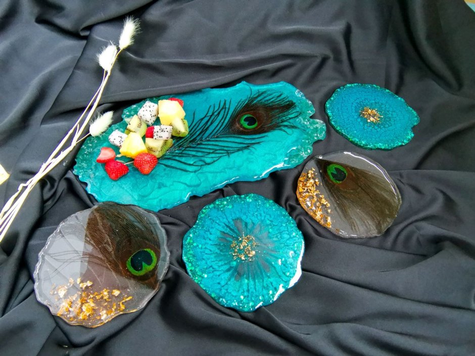 Подстаканники из эпоксидной смолы