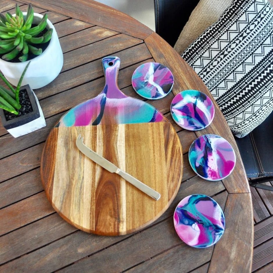 Разделочные доски с эбоксидкой