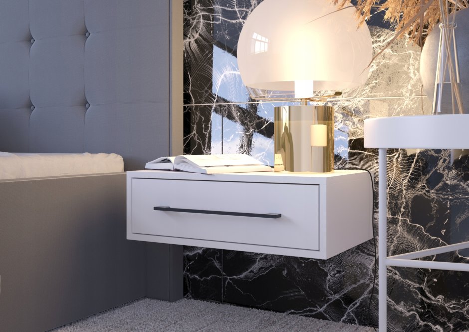 Подвесная прикроватная тумба икеа