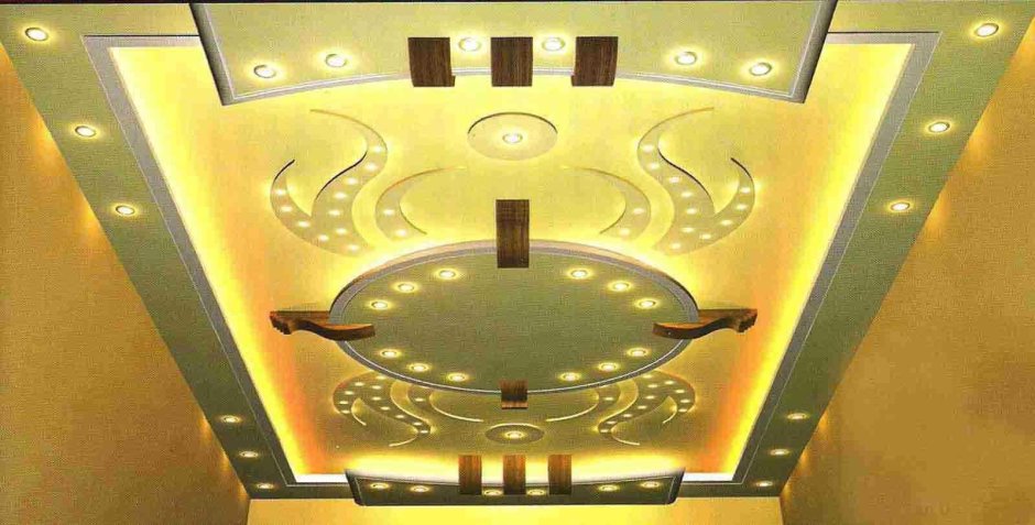 Фигурный потолок для зала