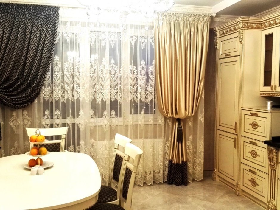 Шторы на арку