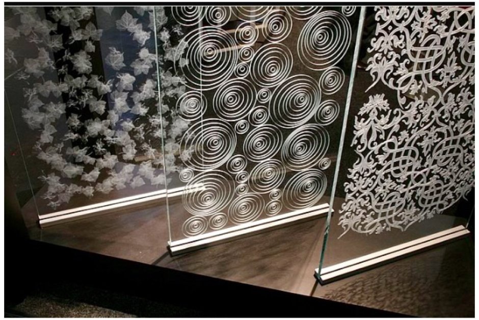 Лазерная гравировка на стекле