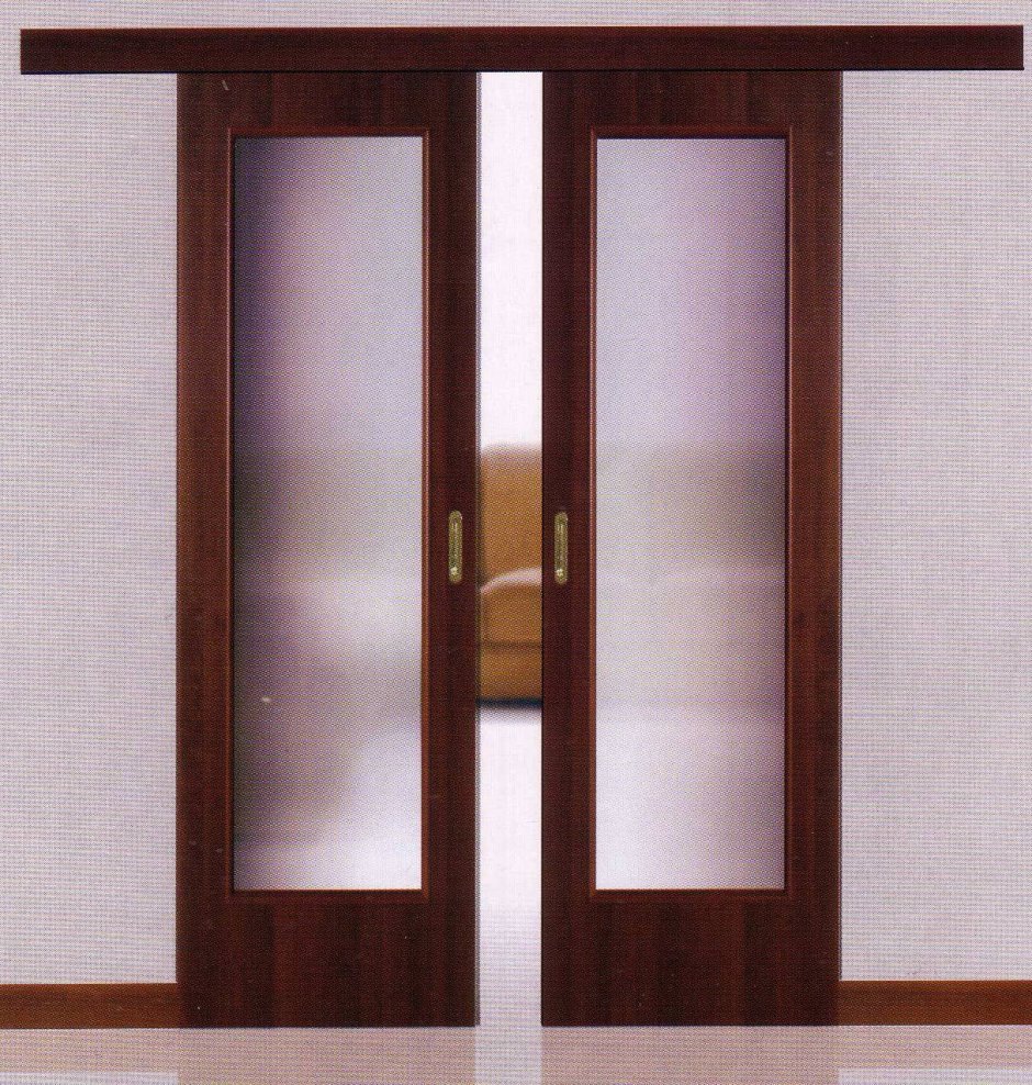 Раздвижная дверь межкомнатная двухстворчатая