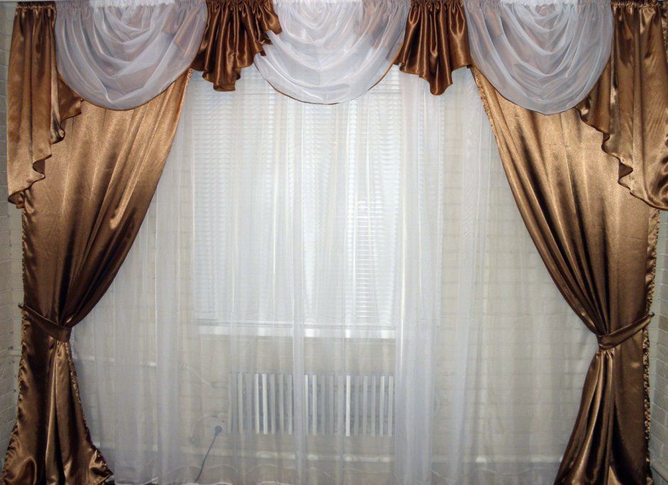 Комплект занавесок с ламбрекеном 3м