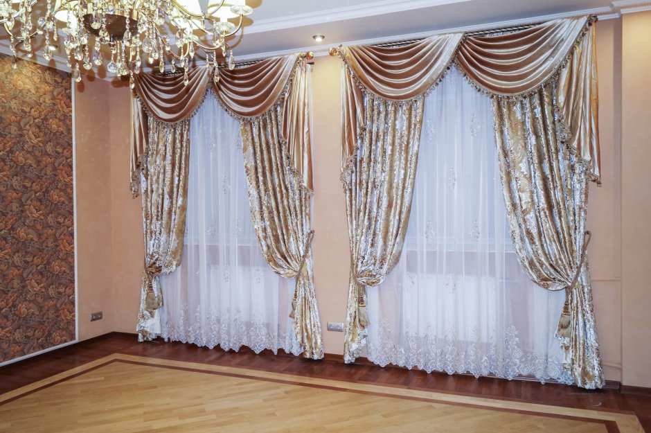 Ночные шторы для зала