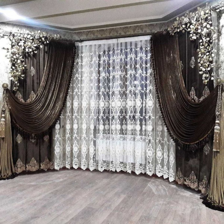 Тюль с ламбрекеном