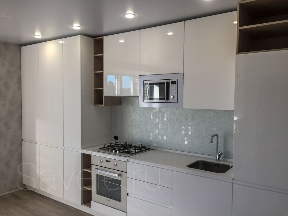 Угловая кухня с котлом