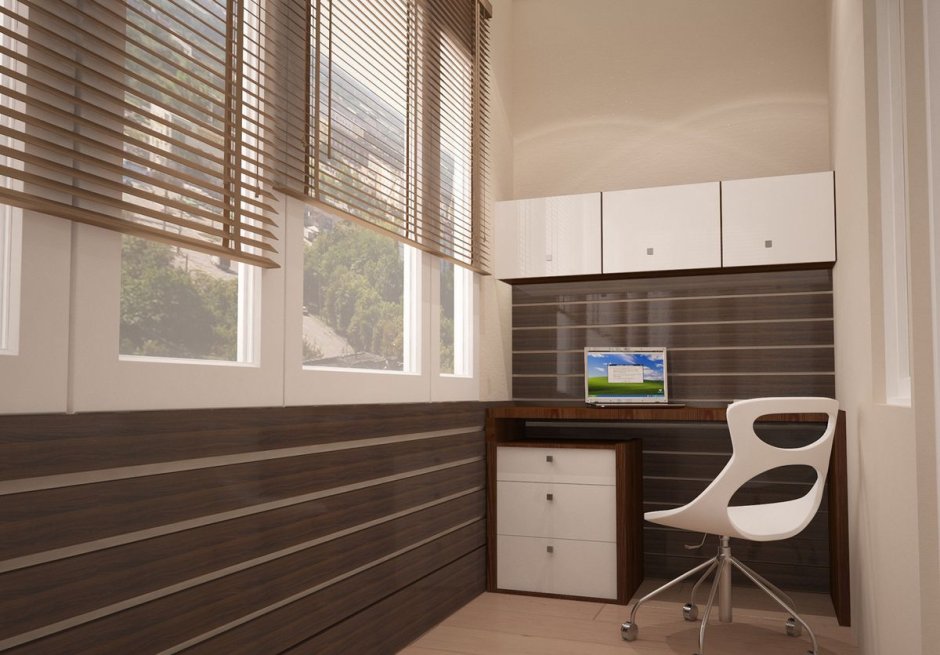 Коричневая лоджия