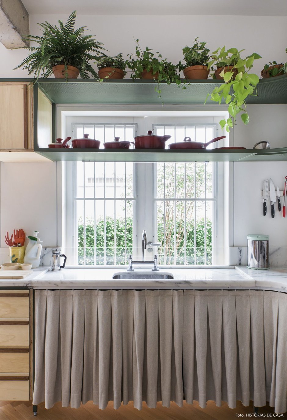 Штора вместо двери на кухню