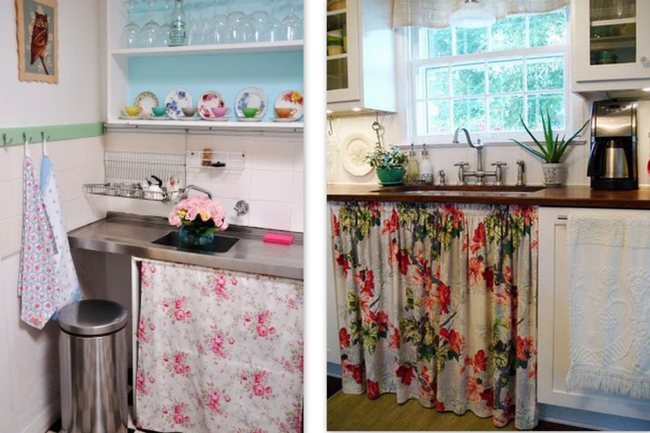 Кухня Прованс с деревянной столешницей