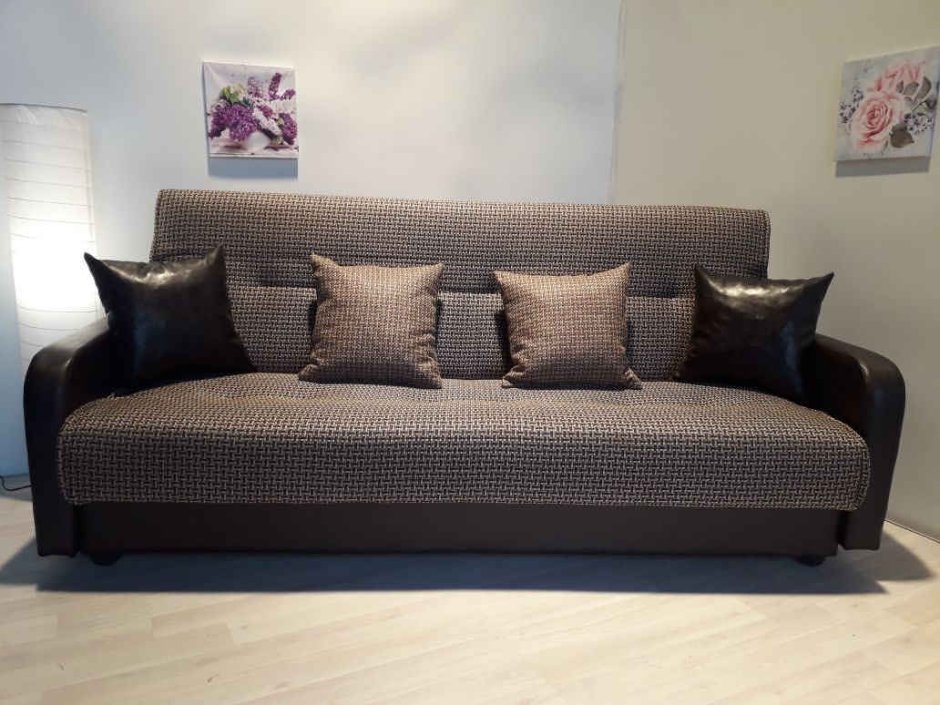 Диван Экомебель Лондон рогожка серая