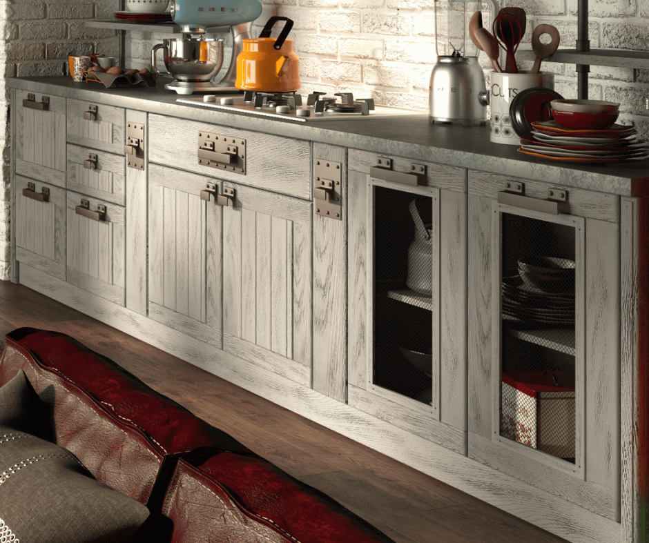 Кухня из массива ясеня «лофт Легно»