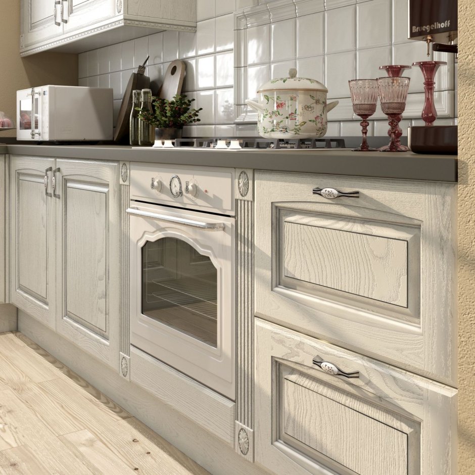 Кухня классическая белая Мистер Дорс