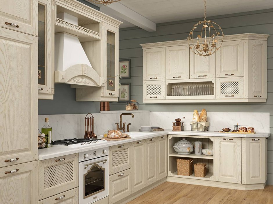 Кухня Геос идеал Эстель голубая