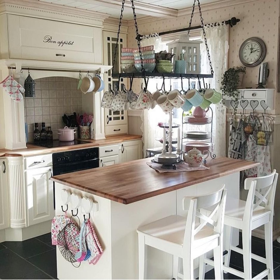 Кухня в стиле шебби Прованс Кантри