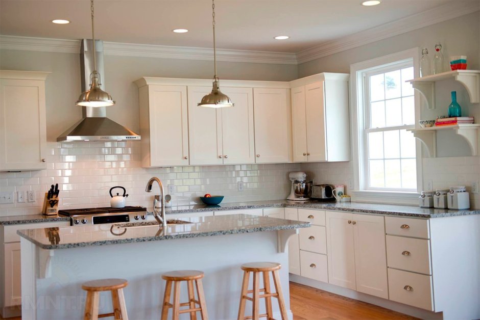 Вытяжка в интерьере кухни