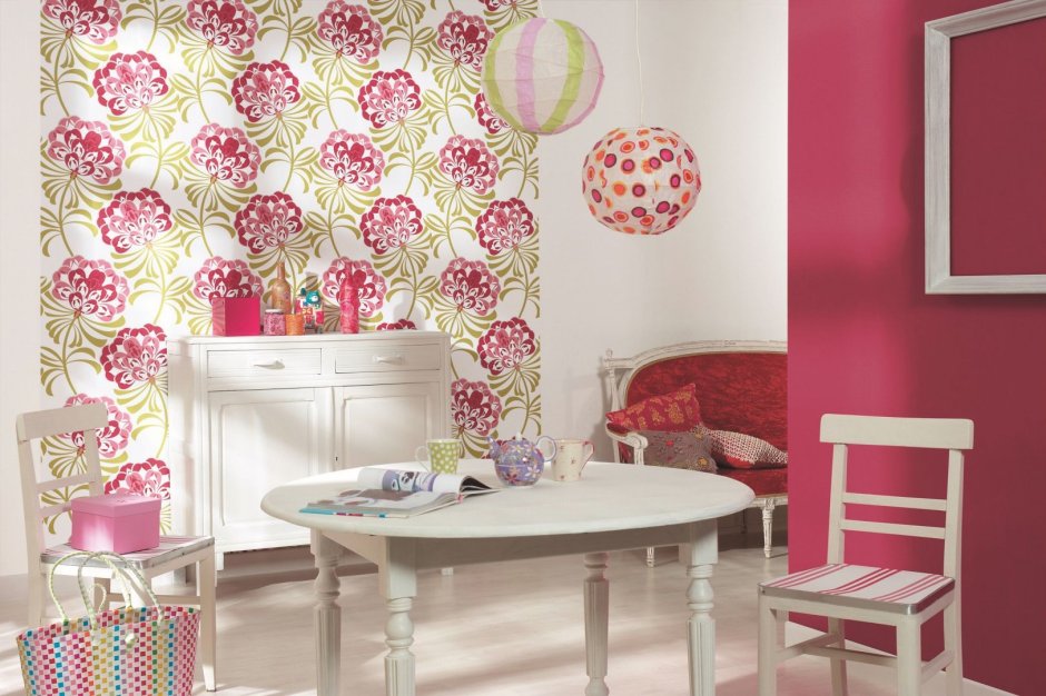 Расцветка обоев для кухни