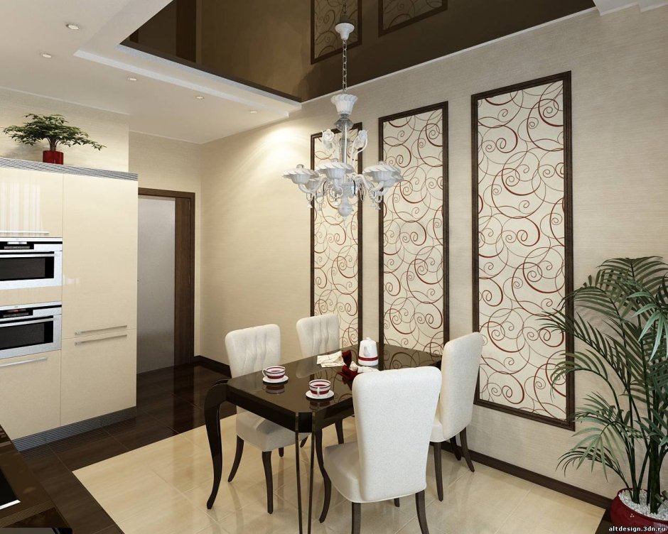 Стеновые панели в интерьере кухни