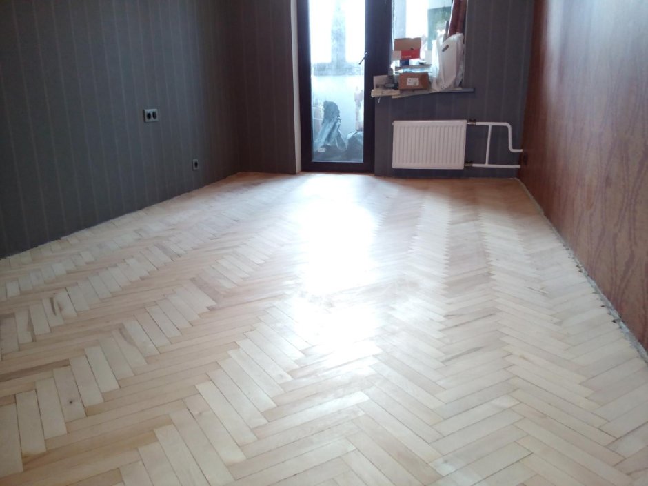 Тонирование паркета в темный цвет