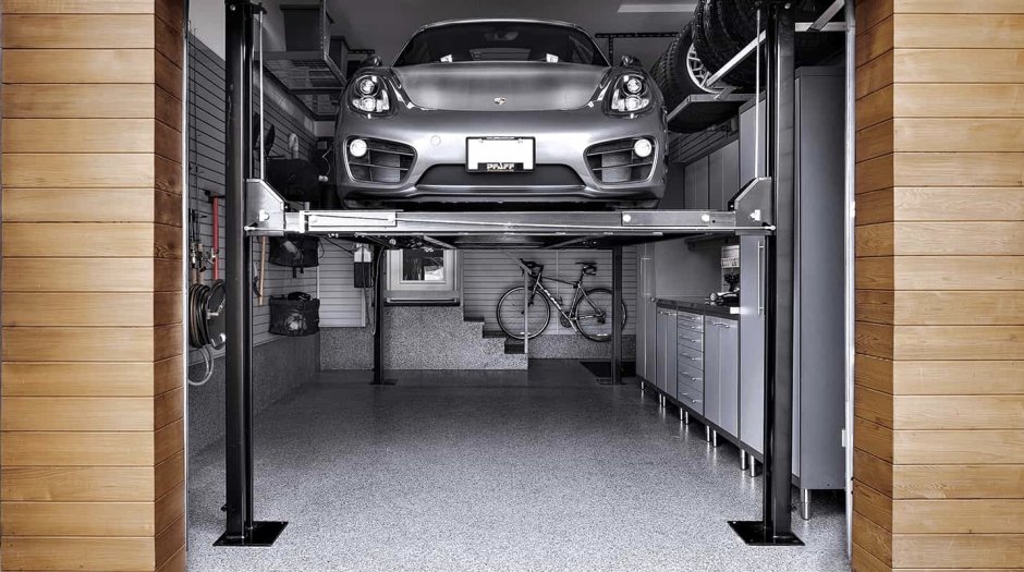 Обустройство двухэтажного гаража