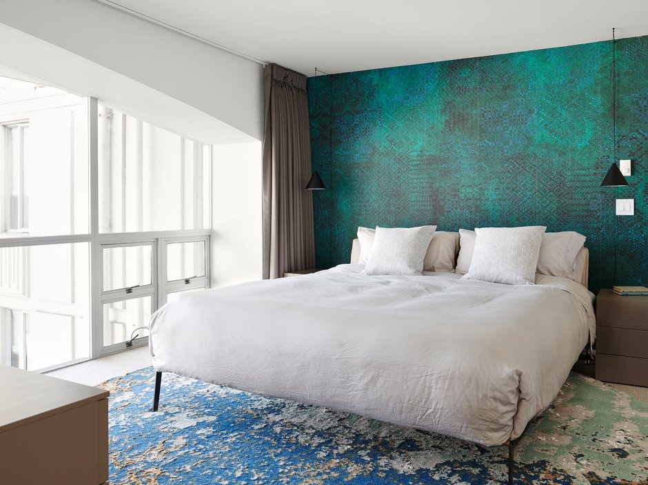 Декоративная штукатурка для внутренней отделки в спальне