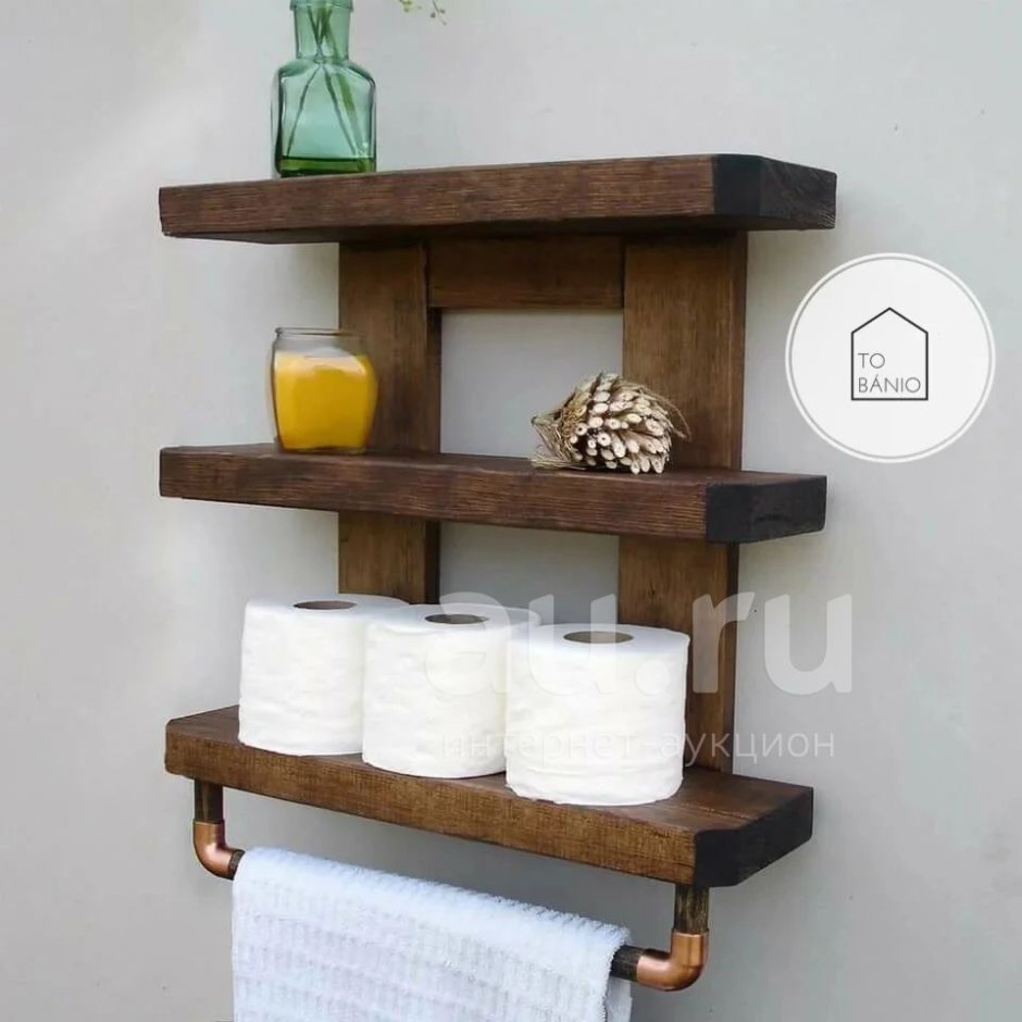Необычные полки в ванную комнату