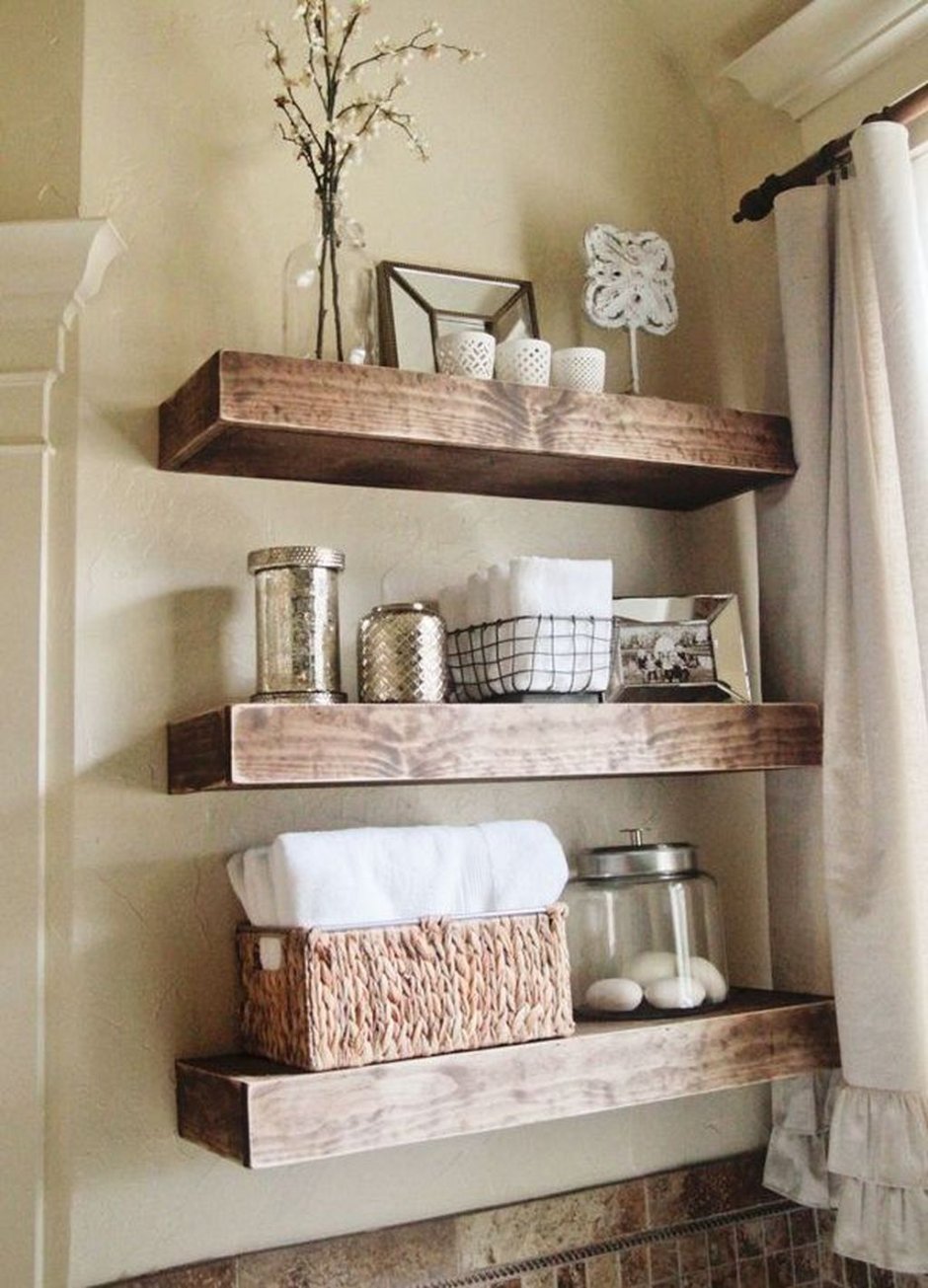 Декоративные полки для полотенец