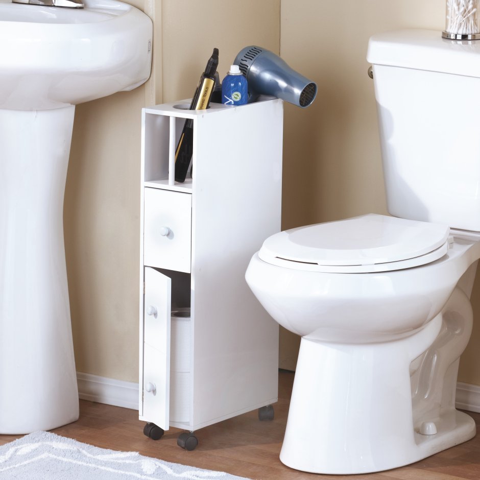 Ящик для унитаза узкий