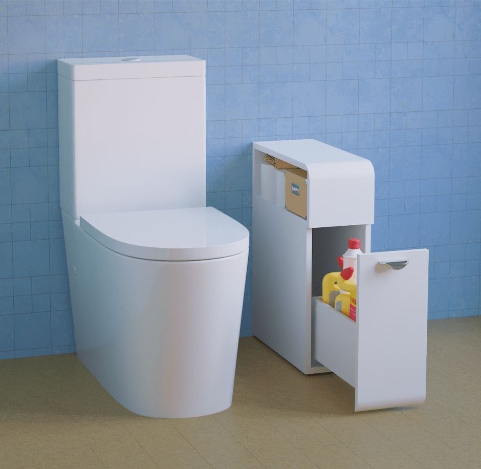 Тумба Raval Space 18 напольная белая