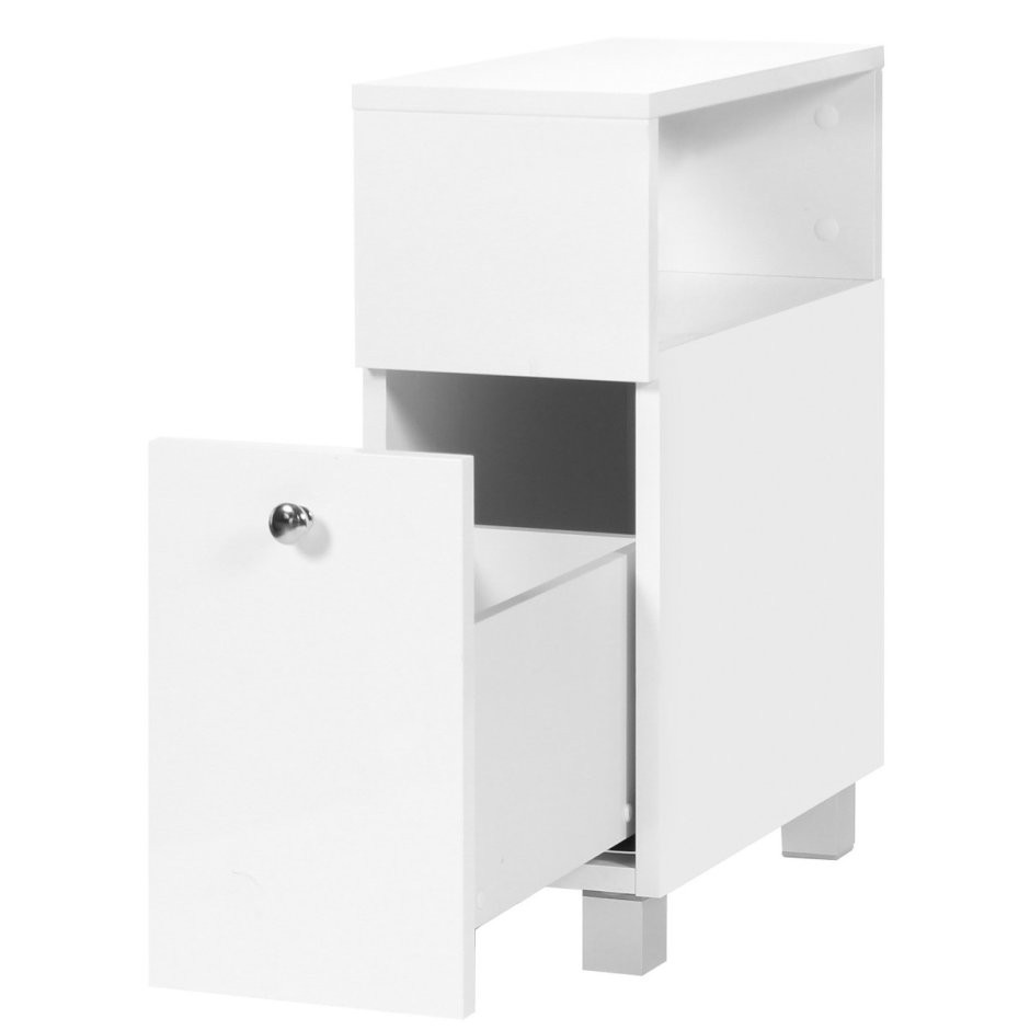 Тумба напольная Raval Space Spa.01.21/n/w 20 см белый, с полками