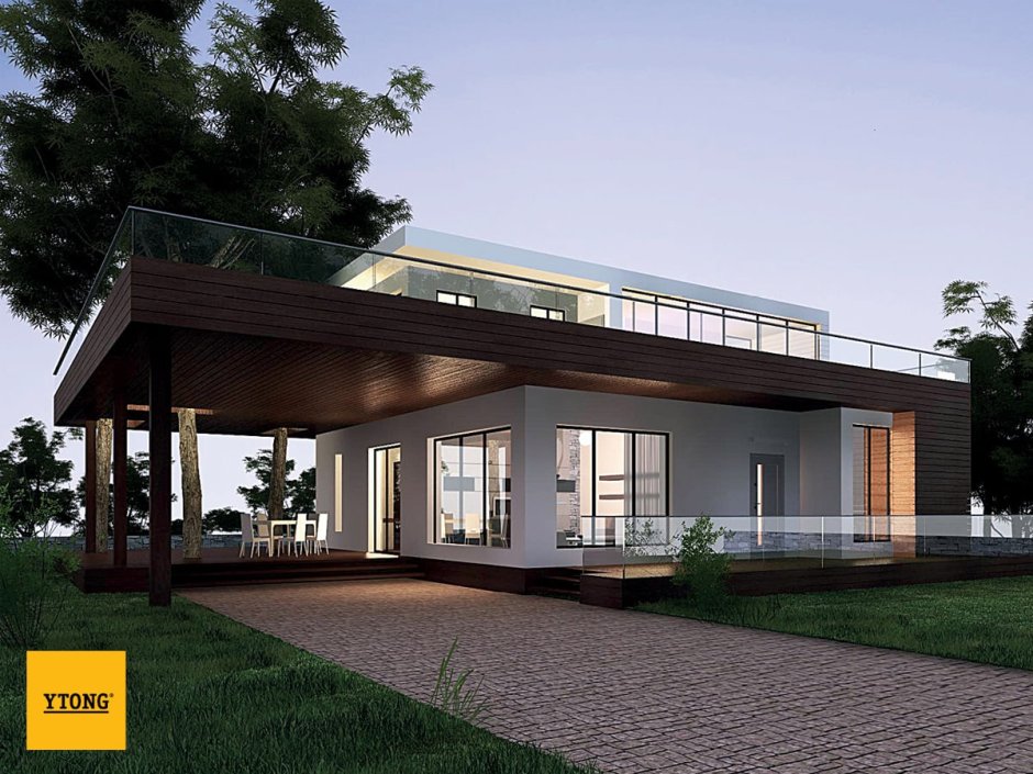 Проект Ytong плоская крыша