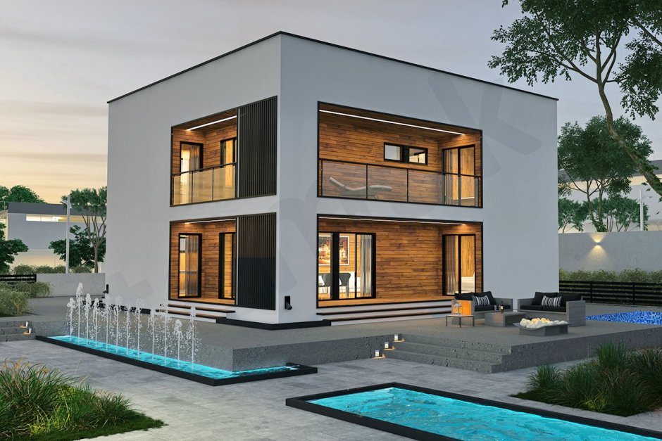 Дом z-63 с плоской крышей