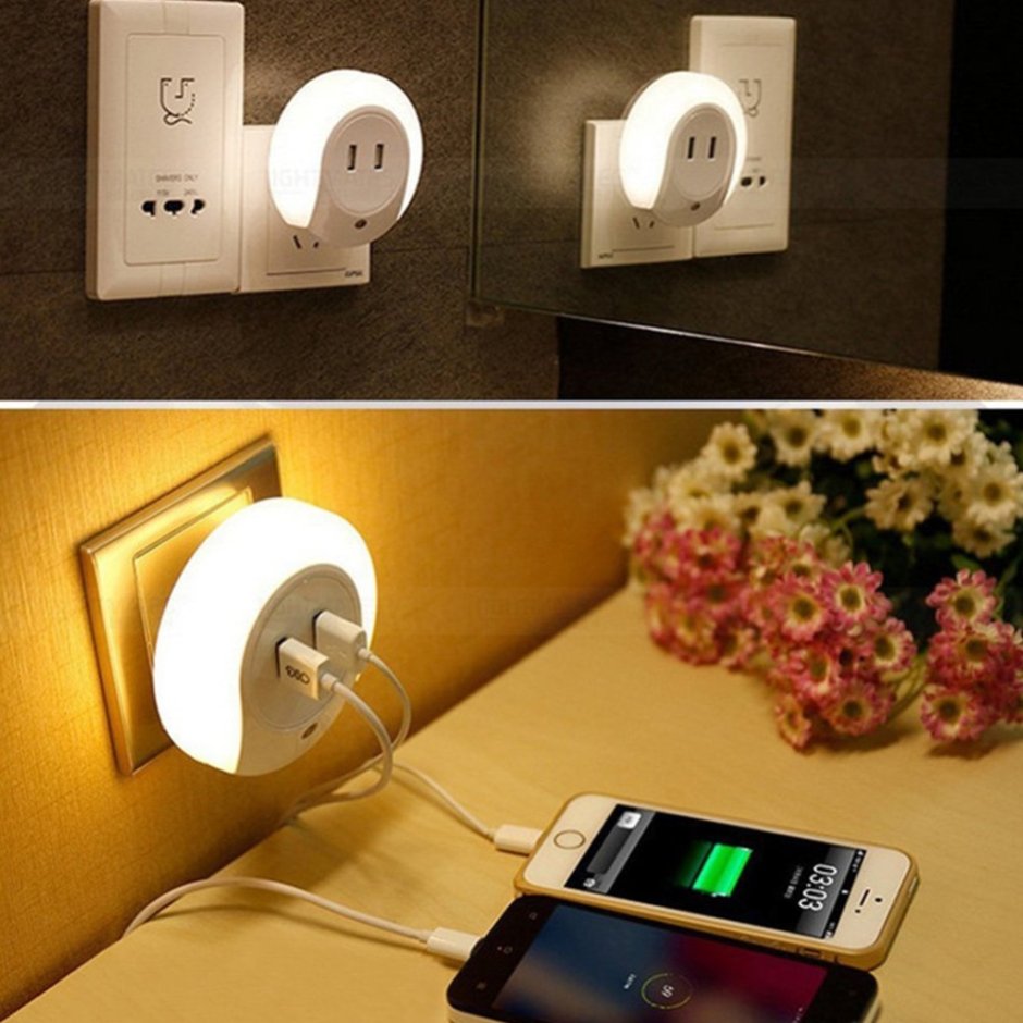 Ночник с юисюи зарядкой