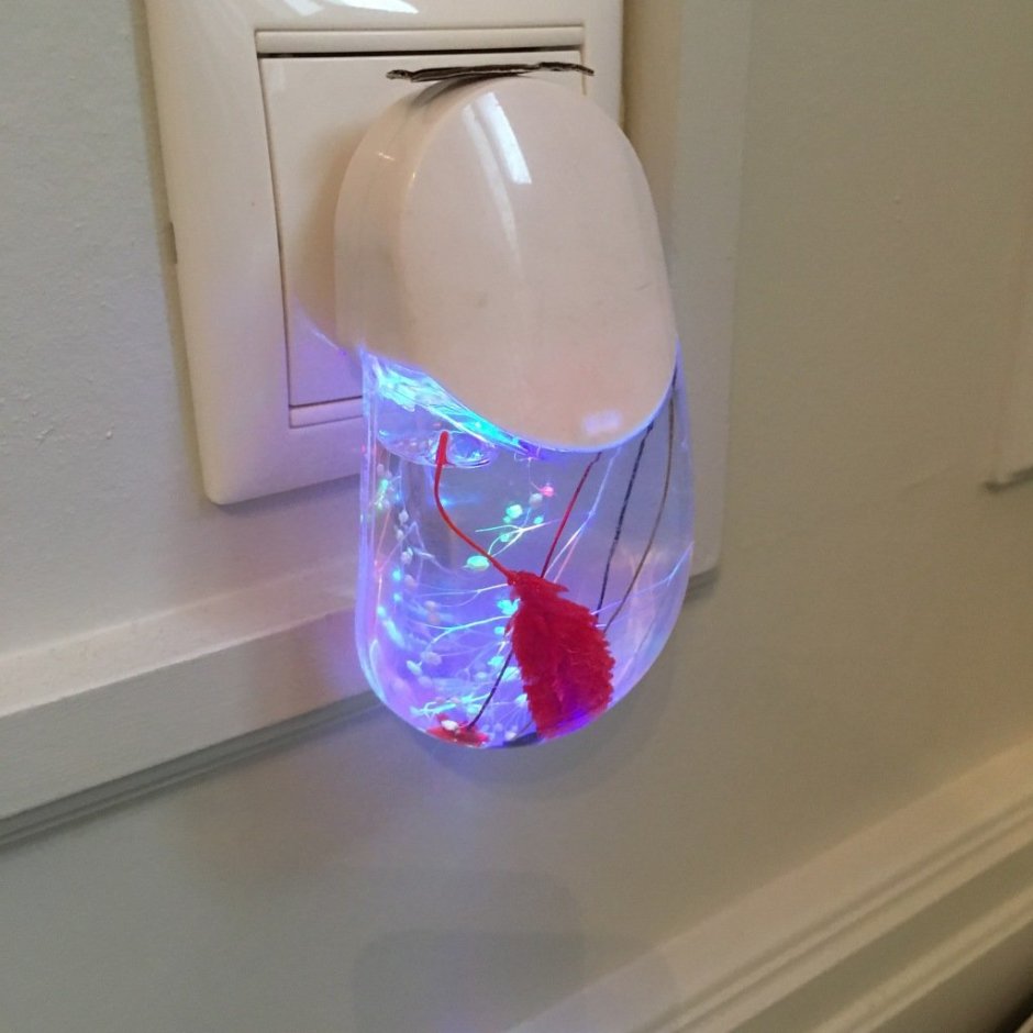 Лампа с гелем внутри ночник