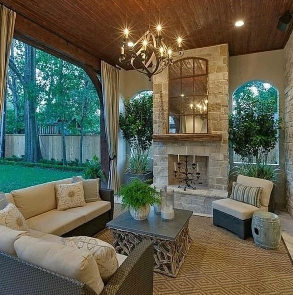 Интерьер веранды