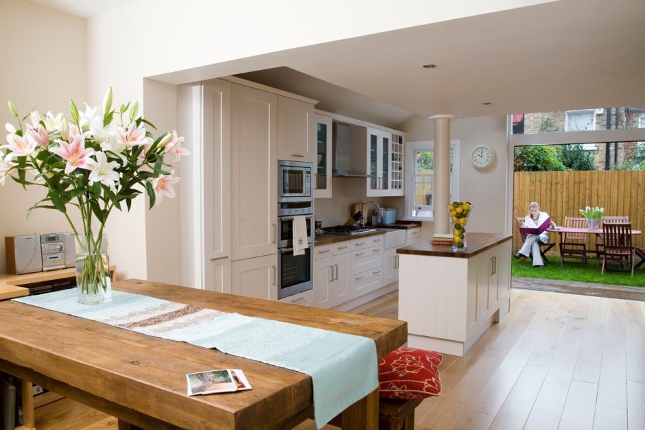 Гостиная с выходом на террасу