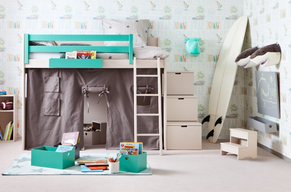 Кровать со встроенным шкафом детская