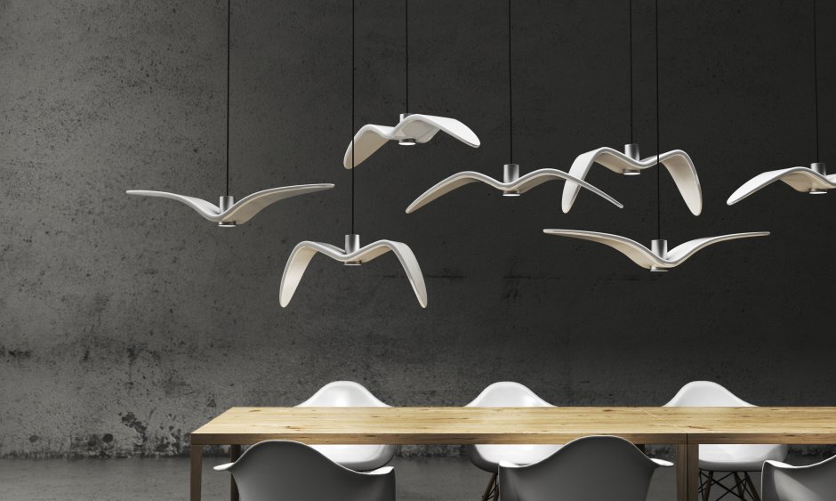 Подвесной светильник птицы Alba_Bud