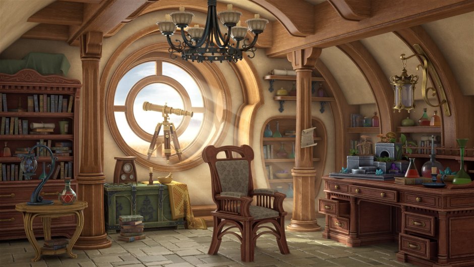 Комната в ведьминском стиле