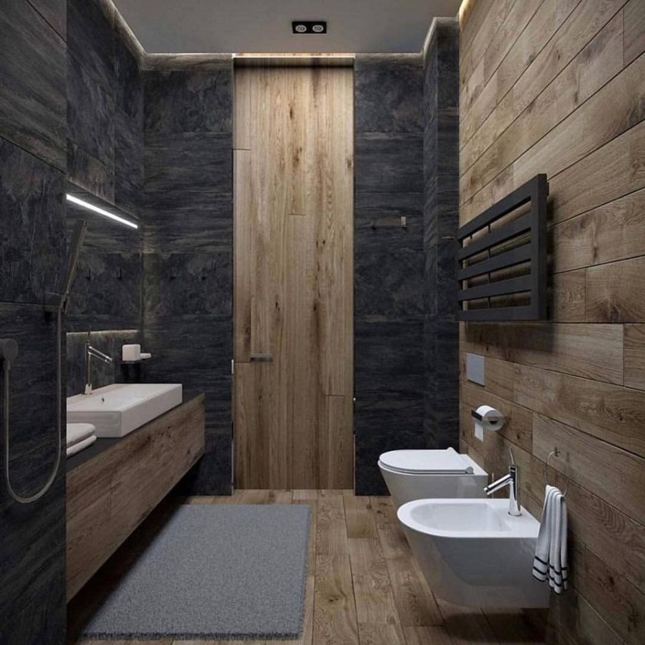 Отделка туалета кварцвинилом