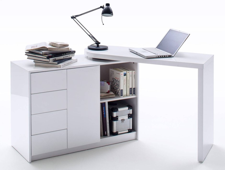 Книжная стенка со столом и выдвижной столешницей