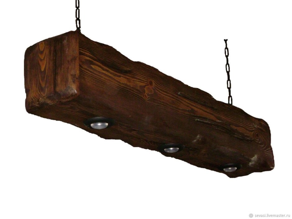 Деревянная люстра