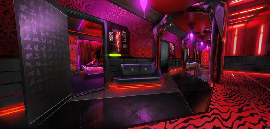 Интерьер в стиле Cyberpunk