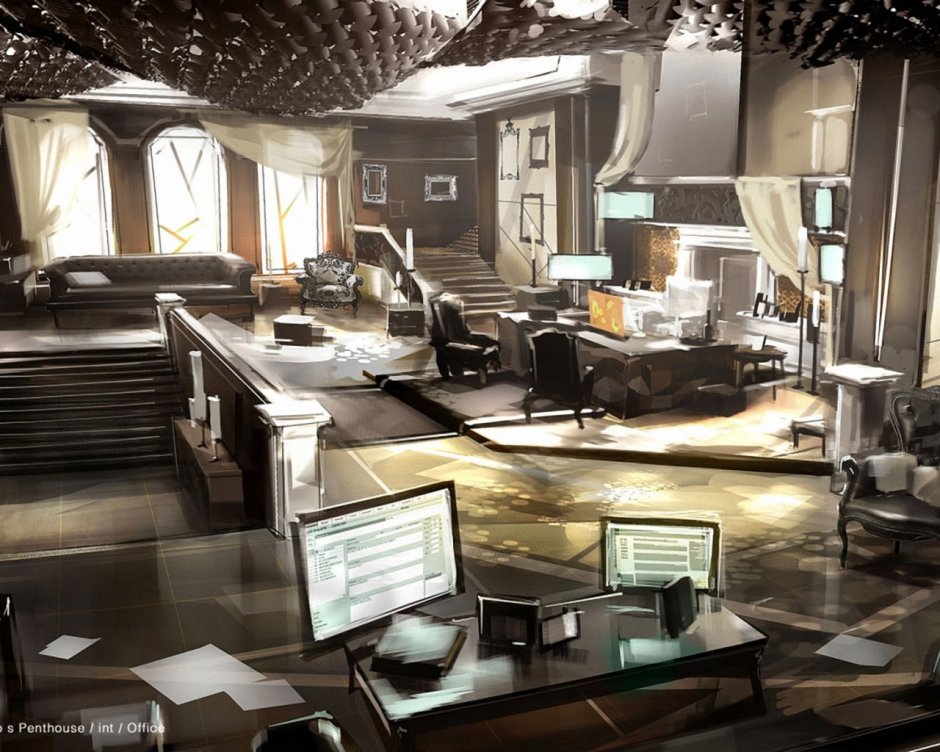 Deus ex интерьер