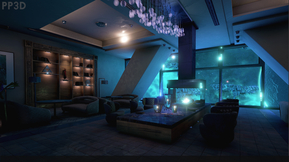 Киберпанк комната