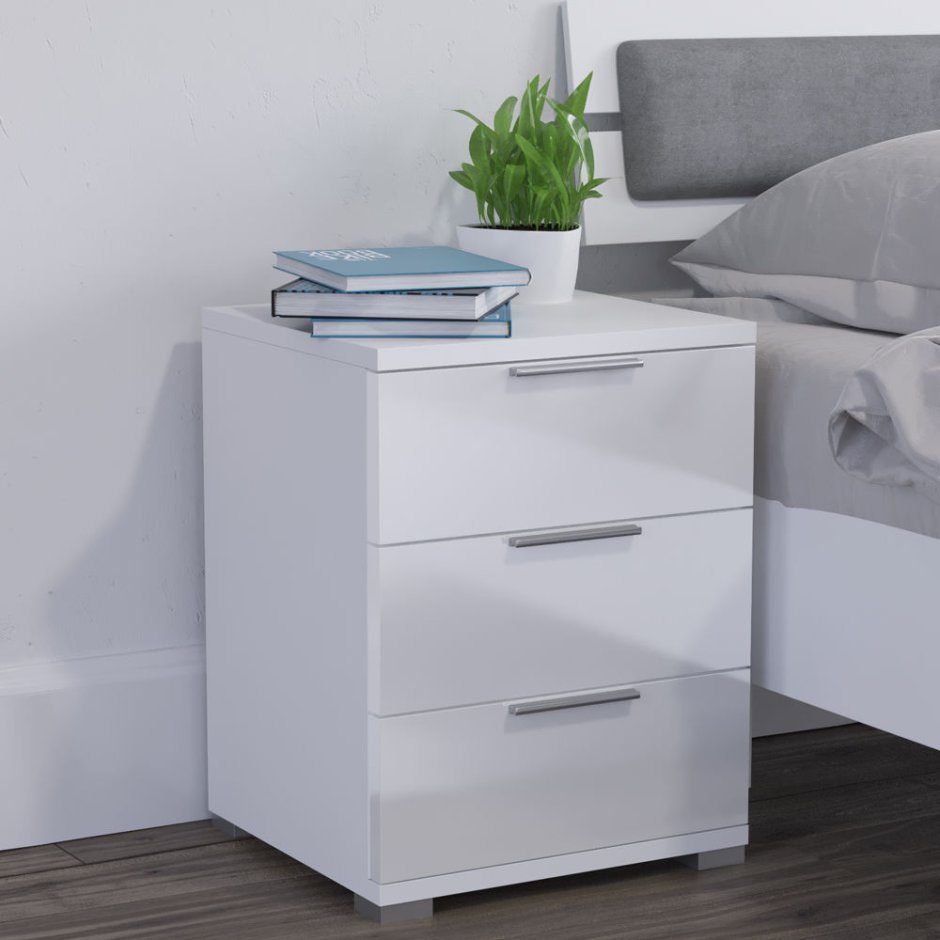 Тумбочки прикроватные белые глянцевые икеа