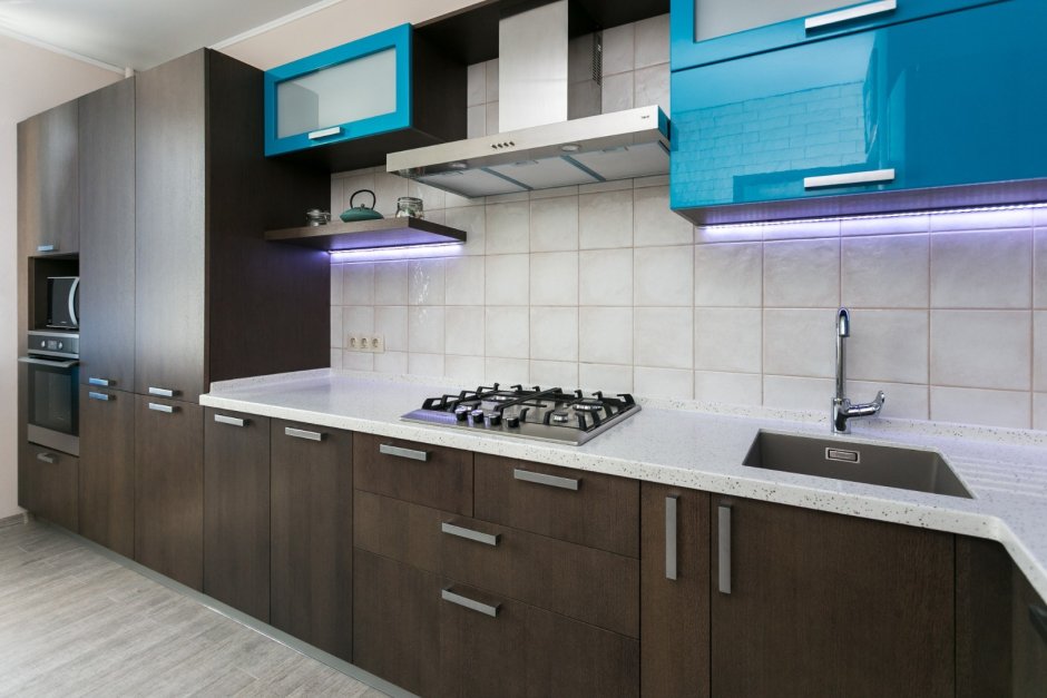 Кухня в цвете Хромикс бронза