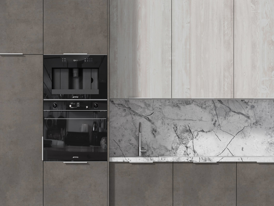 Белая кухня Эггер