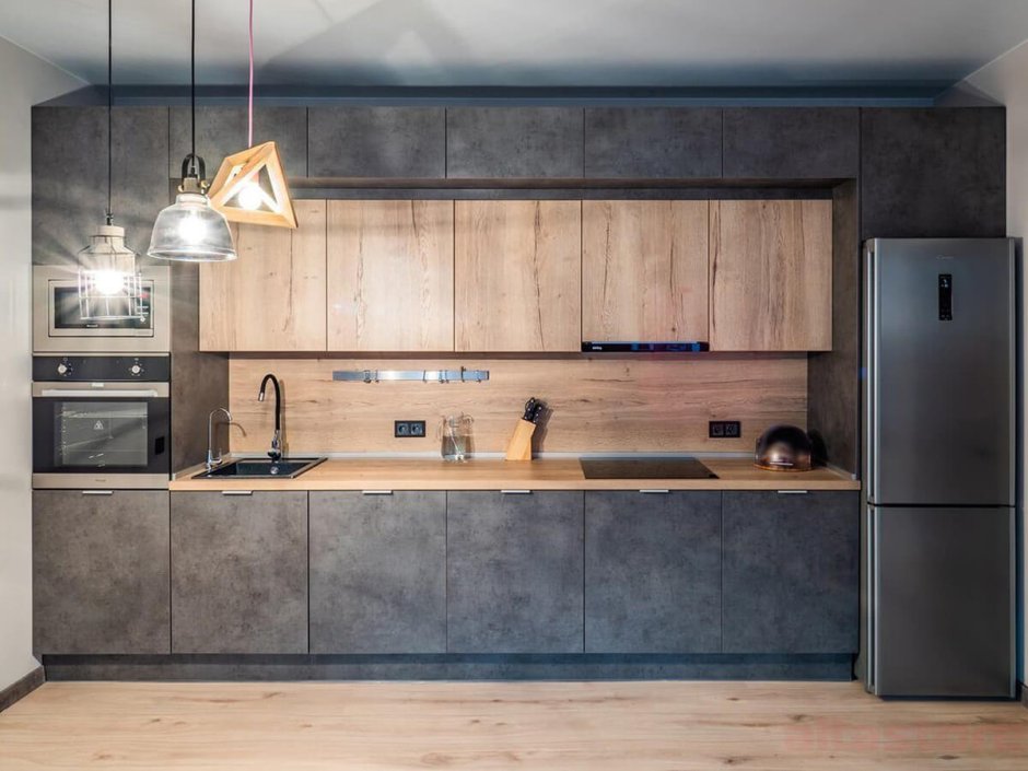 Светлая кухня Минимализм