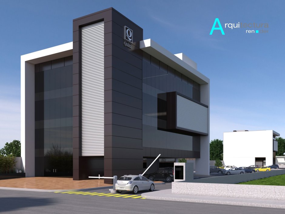 Современное 2х этажное офисное здание